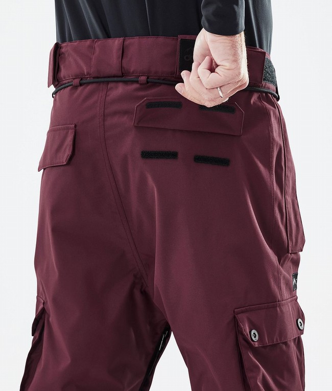 Men Dope Iconic Ski Pants Burgundy | GPOCNJE-71