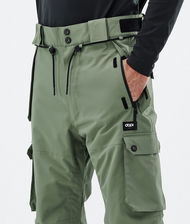 Men Dope Iconic Ski Pants Green | JXEANPY-93