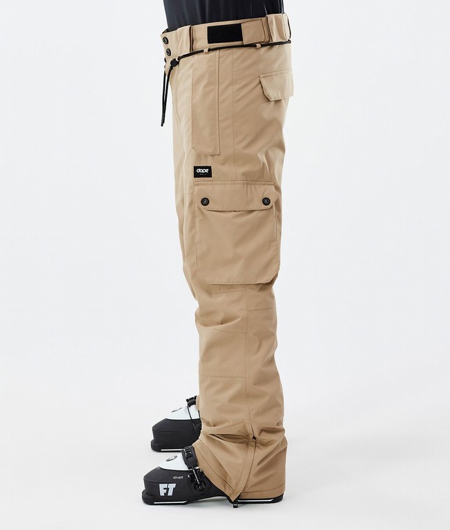 Men Dope Iconic Ski Pants Khaki | SOGNRWH-34