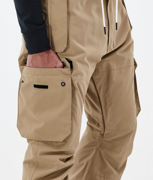 Men Dope Iconic Ski Pants Khaki | SOGNRWH-34