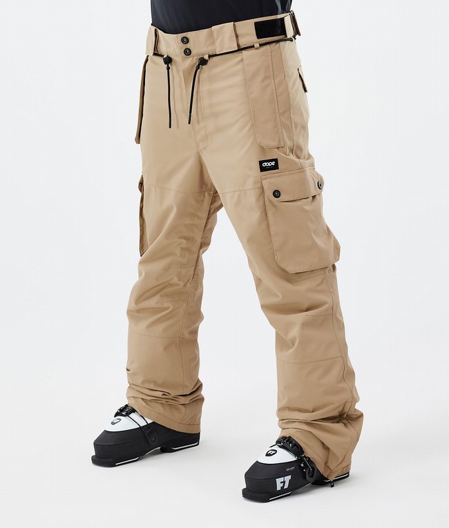 Men Dope Iconic Ski Pants Khaki | SOGNRWH-34