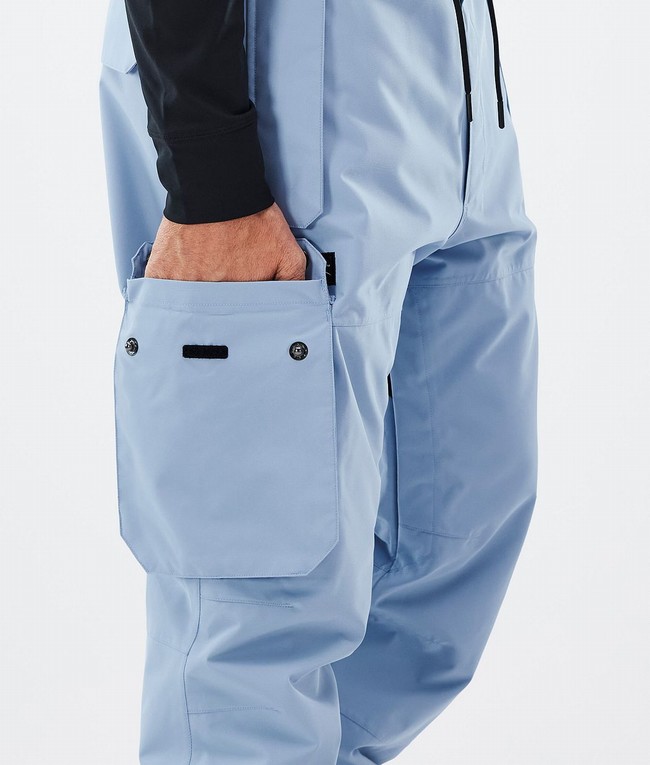 Men Dope Iconic Ski Pants Light Blue | RMEUVIS-16