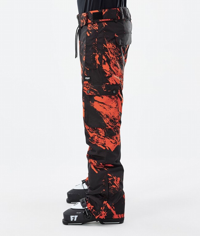 Men Dope Iconic Ski Pants Orange | DXESGJW-93