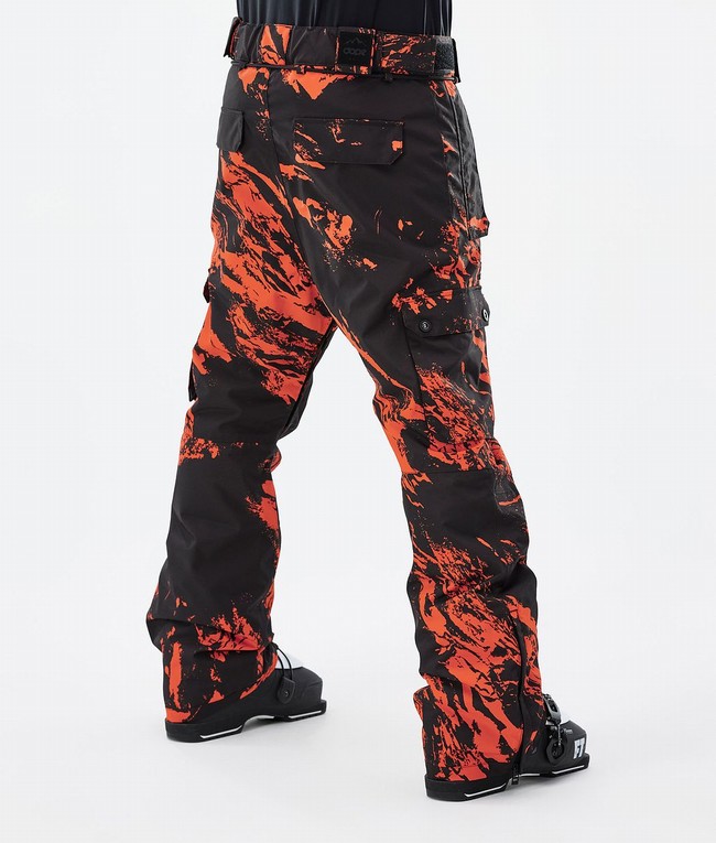 Men Dope Iconic Ski Pants Orange | DXESGJW-93