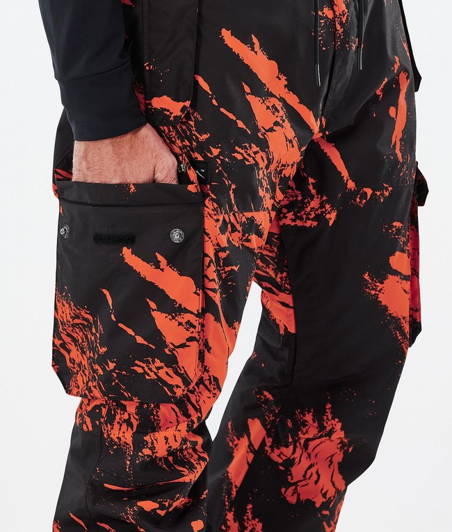 Men Dope Iconic Ski Pants Orange | DXESGJW-93