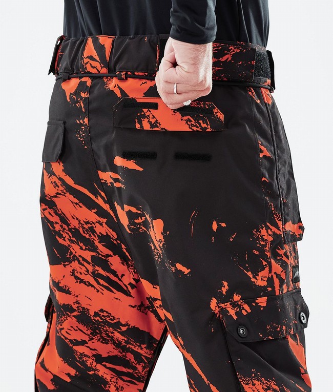 Men Dope Iconic Ski Pants Orange | DXESGJW-93