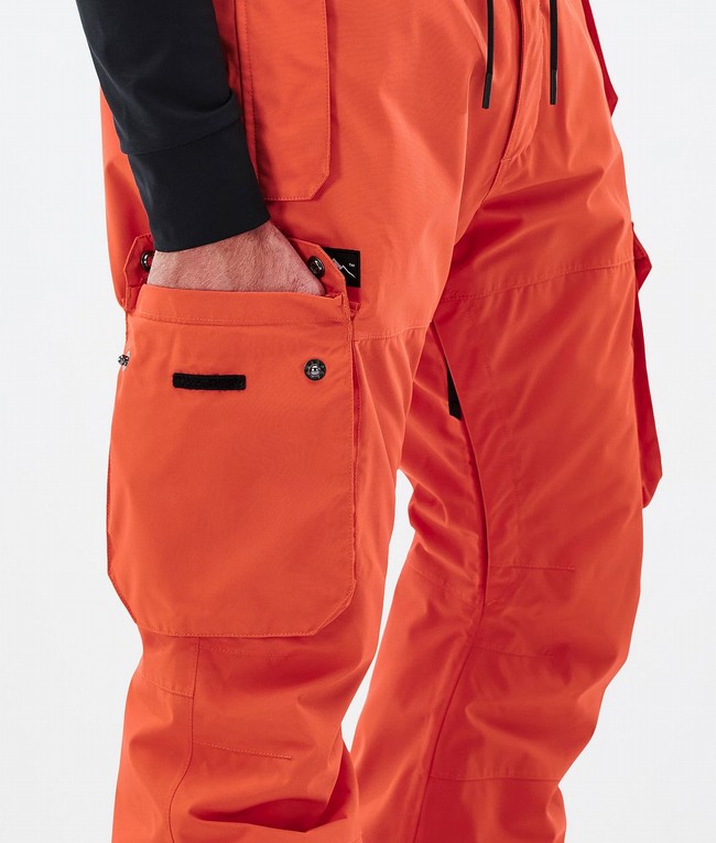 Men Dope Iconic Ski Pants Orange | NDWRBZJ-15