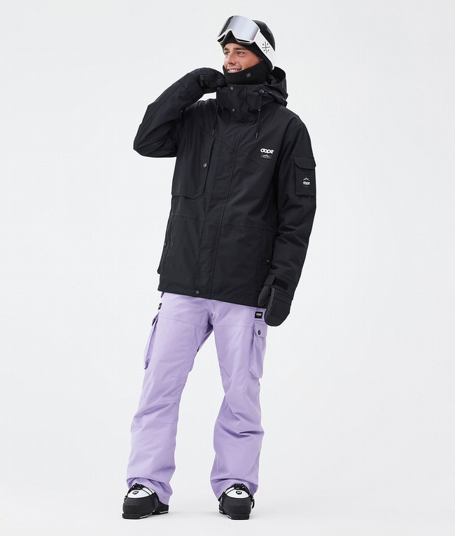 Men Dope Iconic Ski Pants Purple | DXVHMZT-40