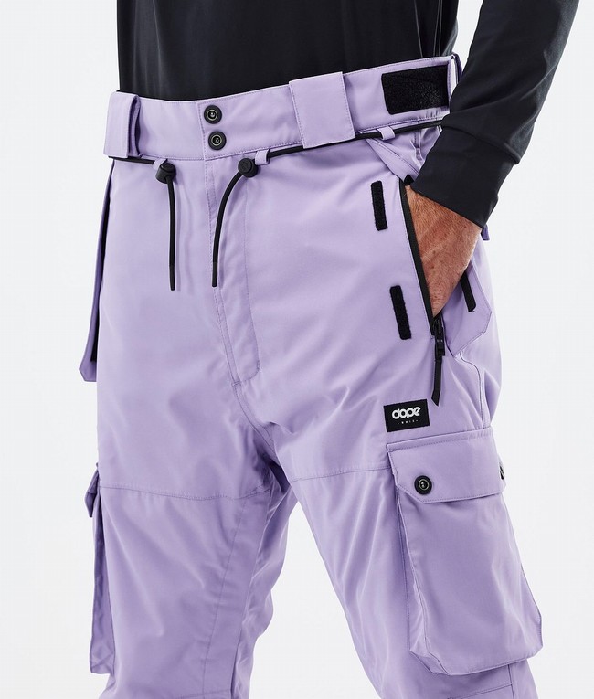 Men Dope Iconic Ski Pants Purple | DXVHMZT-40