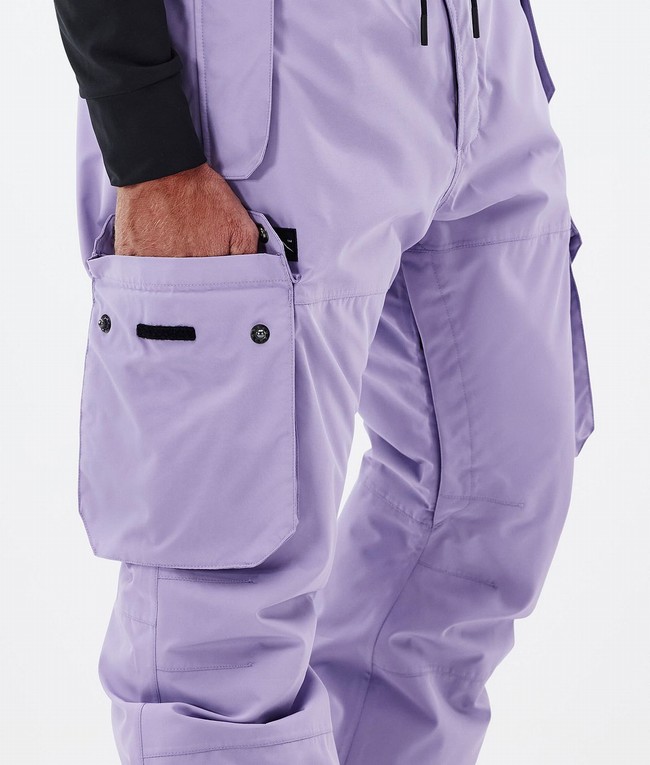 Men Dope Iconic Ski Pants Purple | DXVHMZT-40