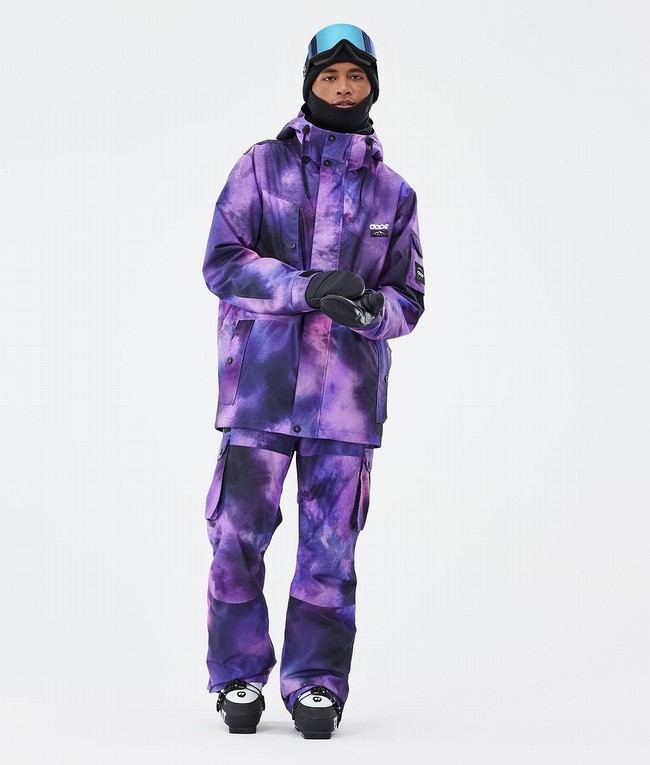 Men Dope Iconic Ski Pants Purple | RCPDIUZ-73