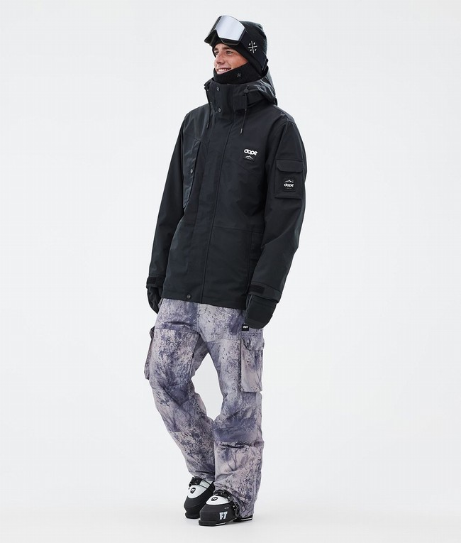 Men Dope Iconic Ski Pants Purple | TZYECFP-70