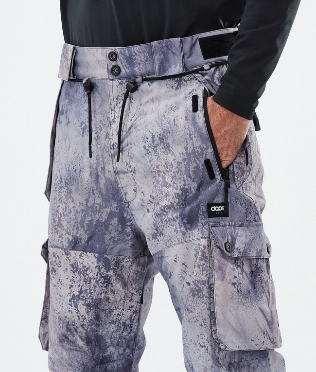 Men Dope Iconic Ski Pants Purple | TZYECFP-70