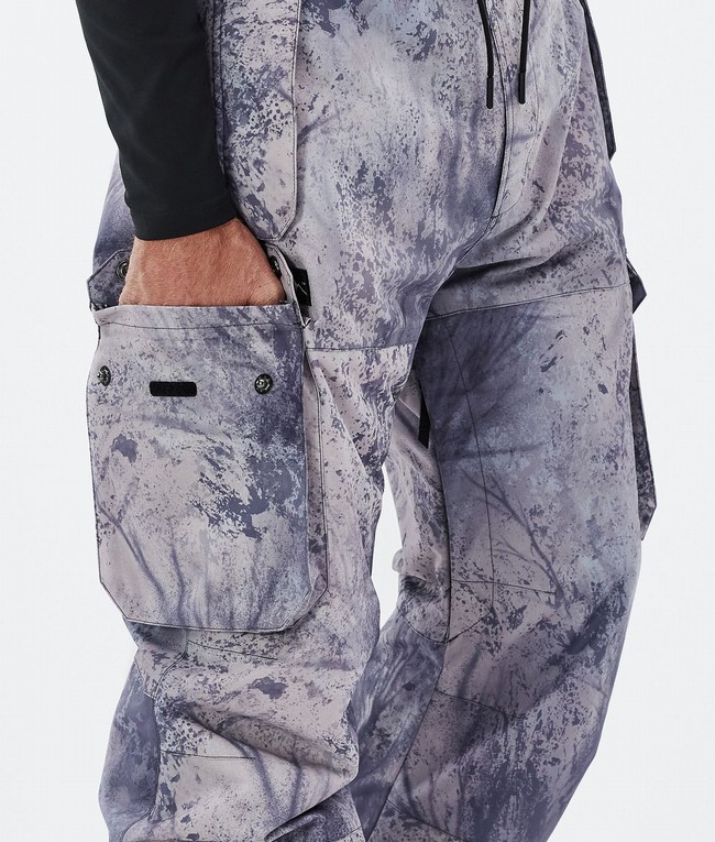 Men Dope Iconic Ski Pants Purple | TZYECFP-70