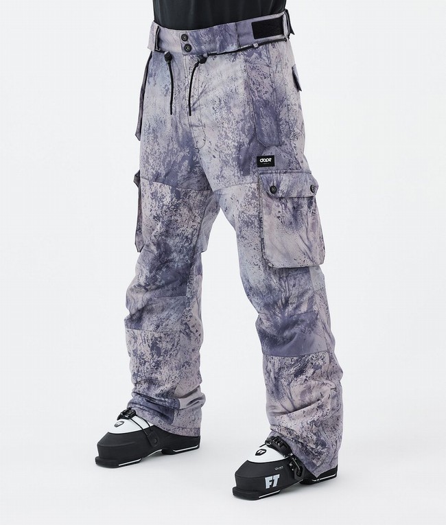 Men Dope Iconic Ski Pants Purple | TZYECFP-70