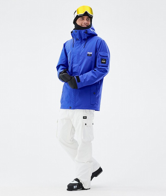 Men Dope Iconic Ski Pants White | VQSECWR-59