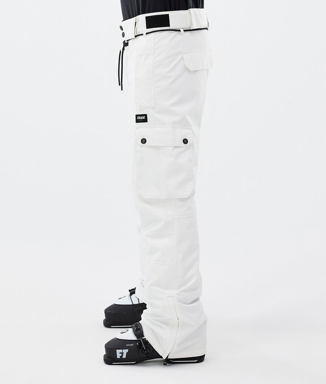 Men Dope Iconic Ski Pants White | VQSECWR-59