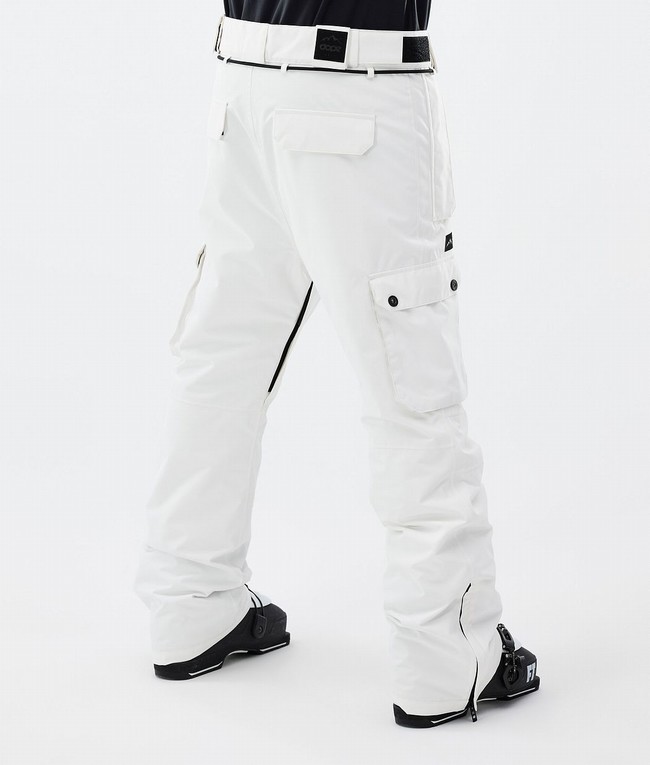 Men Dope Iconic Ski Pants White | VQSECWR-59