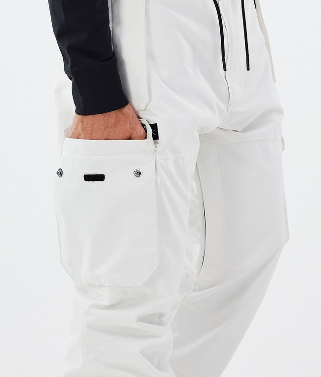 Men Dope Iconic Ski Pants White | VQSECWR-59