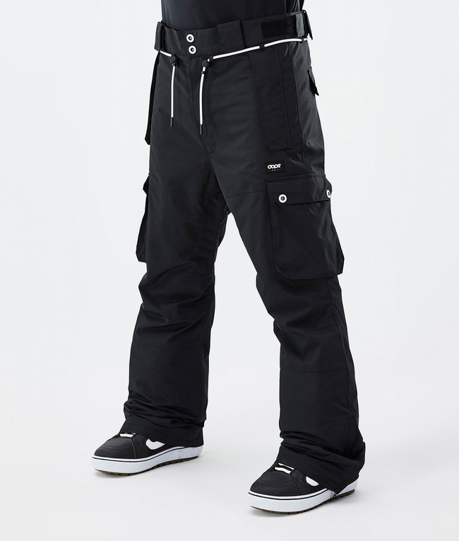 Men Dope Iconic Snowboard Pants Black | PBQCGET-09