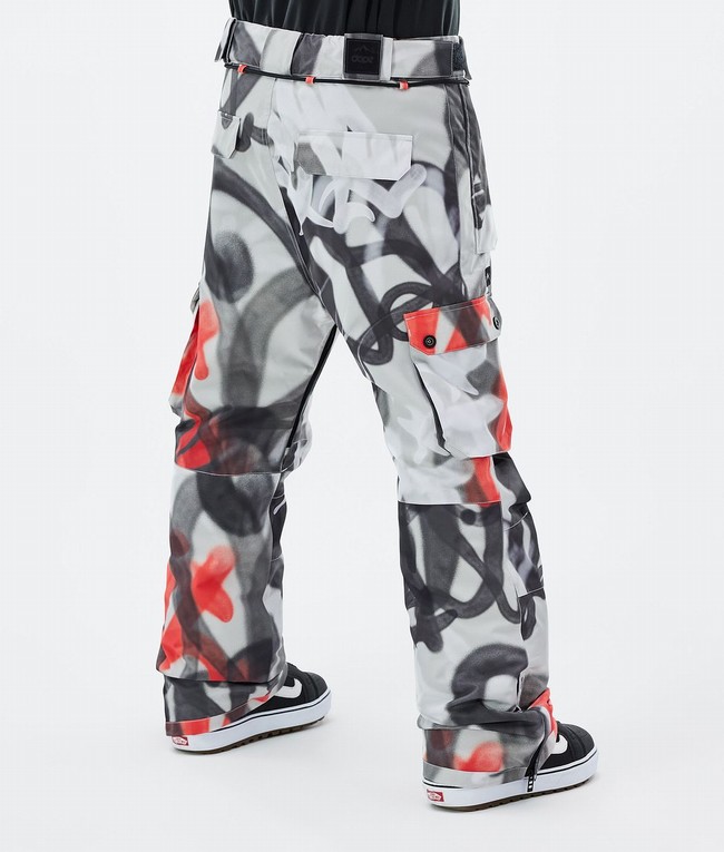 Men Dope Iconic Snowboard Pants Black / Red | HALPMKJ-98