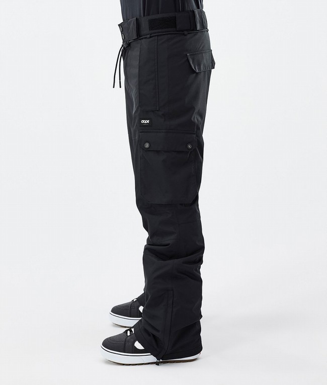 Men Dope Iconic Snowboard Pants Black | XAVFOQI-43