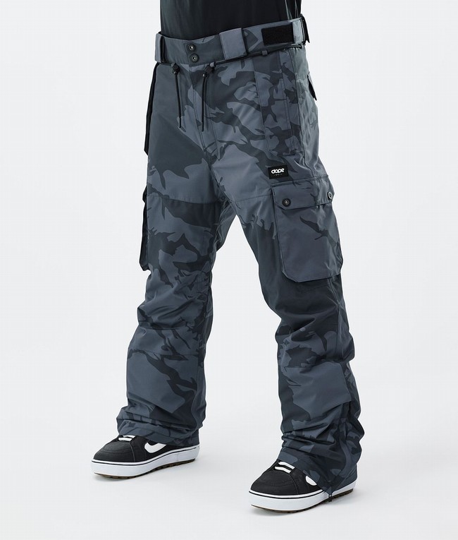 Men Dope Iconic Snowboard Pants Blue / Camo | ZWDAKYB-52