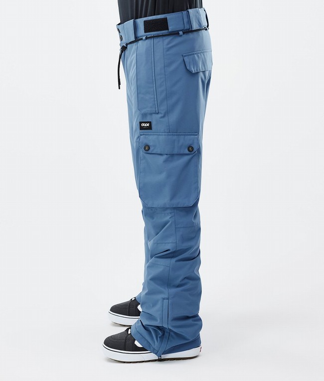 Men Dope Iconic Snowboard Pants Blue / Grey | MDVAZQO-59