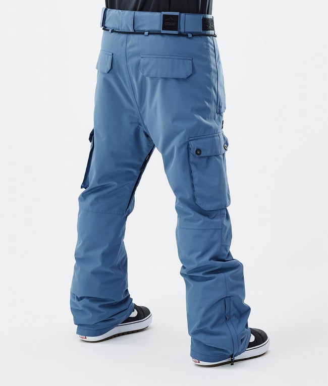 Men Dope Iconic Snowboard Pants Blue / Grey | MDVAZQO-59