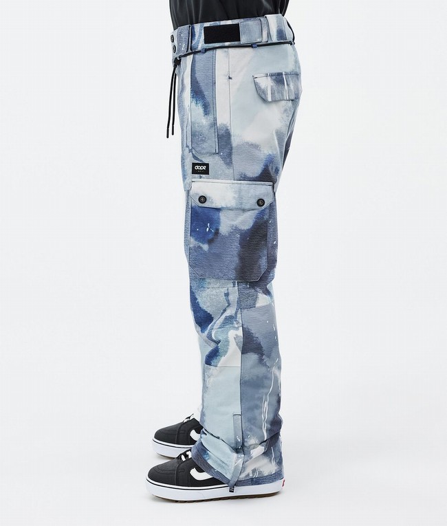 Men Dope Iconic Snowboard Pants Blue | SIFVXDW-39