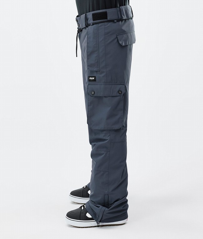 Men Dope Iconic Snowboard Pants Blue | XCPFLKD-10