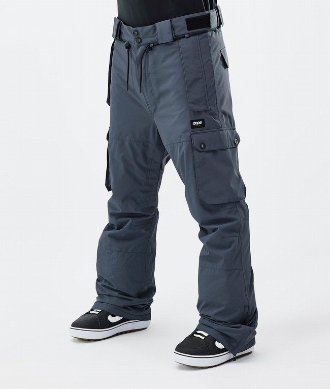 Men Dope Iconic Snowboard Pants Blue | XCPFLKD-10