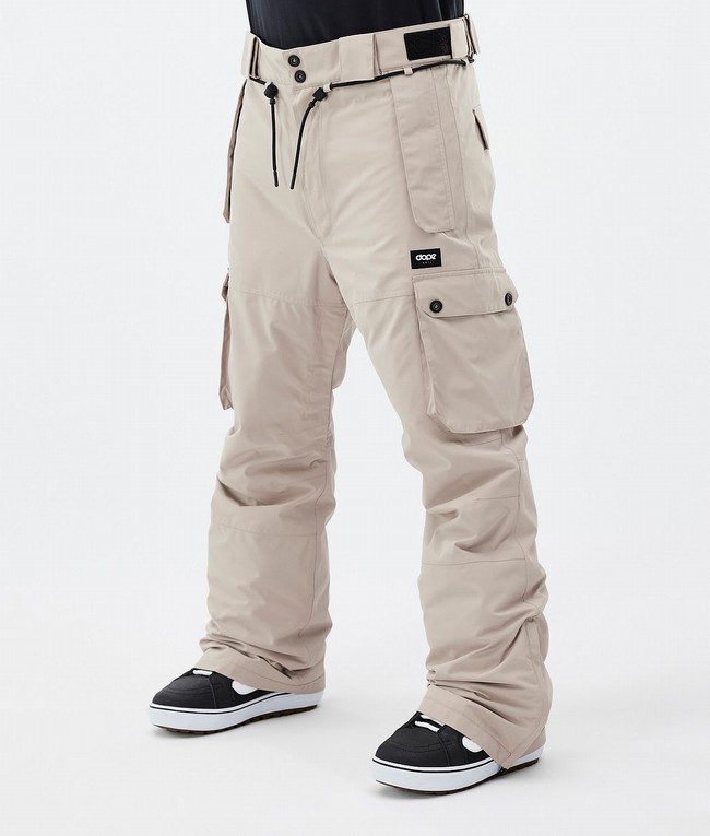 Men Dope Iconic Snowboard Pants Brown | MDIFXNC-89