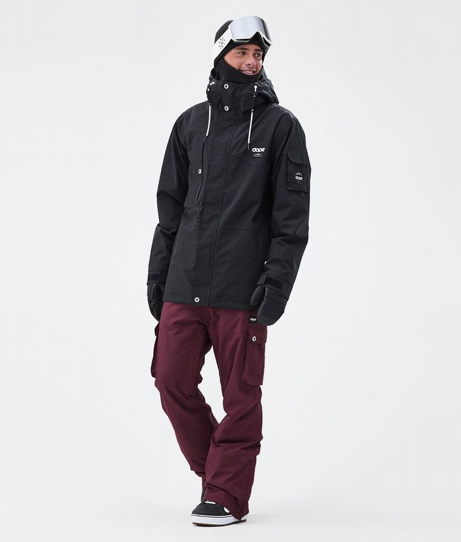 Men Dope Iconic Snowboard Pants Burgundy | XDRWTKP-02