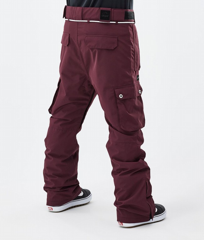 Men Dope Iconic Snowboard Pants Burgundy | XDRWTKP-02