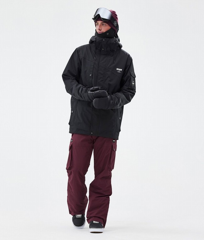 Men Dope Iconic Snowboard Pants Burgundy | OSILTKE-20