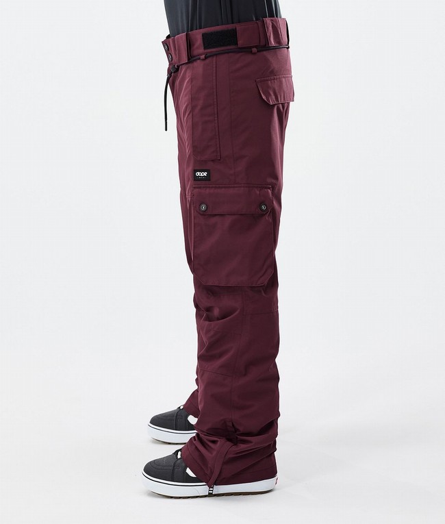 Men Dope Iconic Snowboard Pants Burgundy | OSILTKE-20