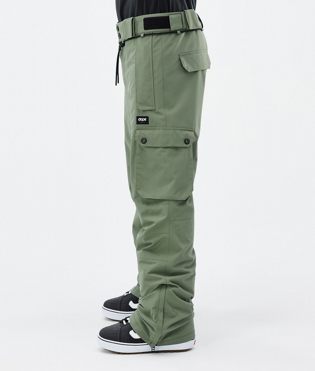 Men Dope Iconic Snowboard Pants Green | FJINZUS-28