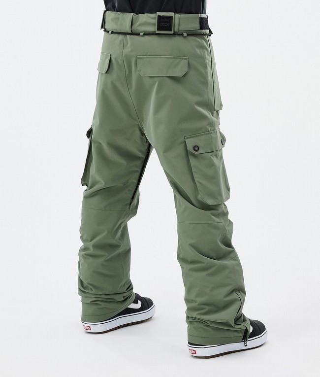 Men Dope Iconic Snowboard Pants Green | FJINZUS-28