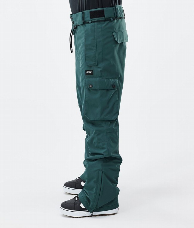 Men Dope Iconic Snowboard Pants Green | QFGJUID-47