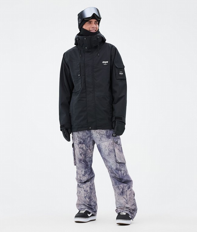 Men Dope Iconic Snowboard Pants Grey | BNKIHCL-56