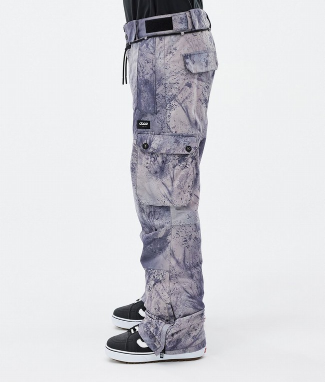 Men Dope Iconic Snowboard Pants Grey | BNKIHCL-56