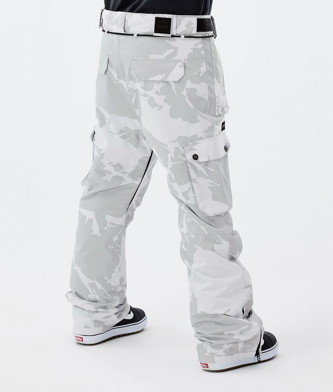 Men Dope Iconic Snowboard Pants Grey / Camo | GDTEBHM-51