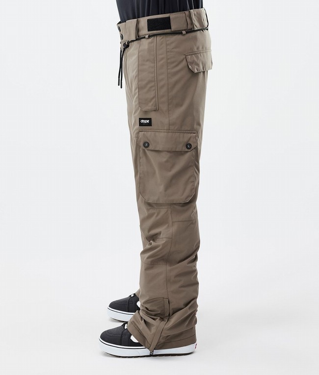 Men Dope Iconic Snowboard Pants Grey | NXQILUE-91