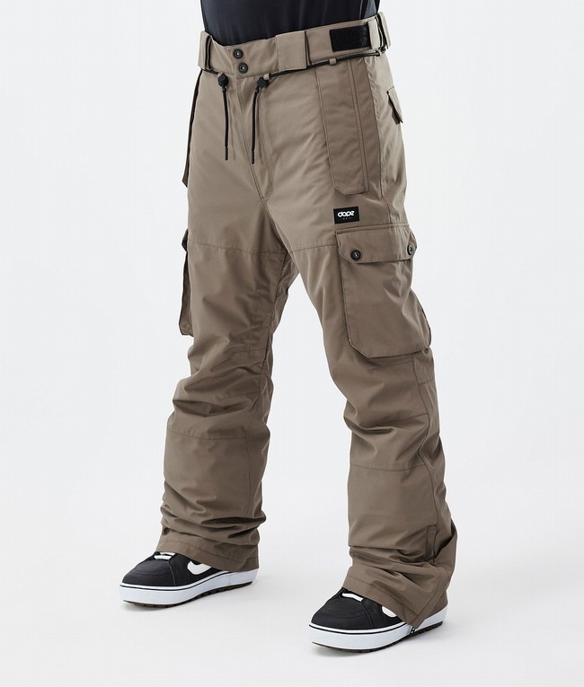 Men Dope Iconic Snowboard Pants Grey | NXQILUE-91