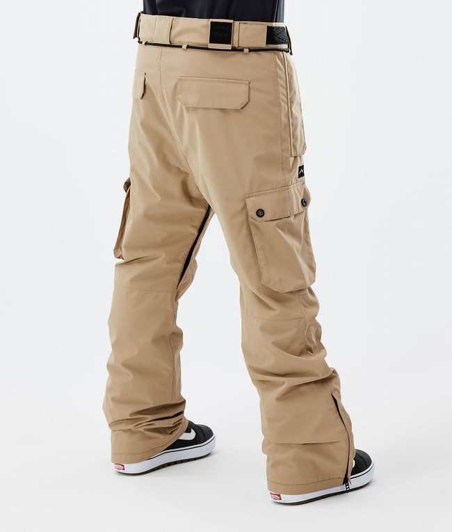 Men Dope Iconic Snowboard Pants Khaki | VDKFYMZ-86