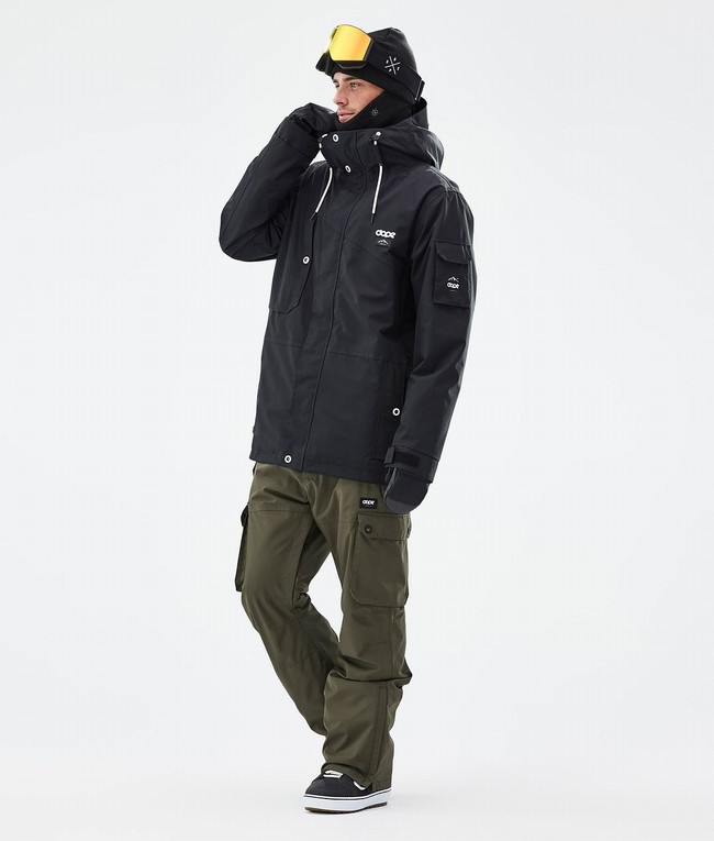 Men Dope Iconic Snowboard Pants Olive / Green | BCMPKAN-34