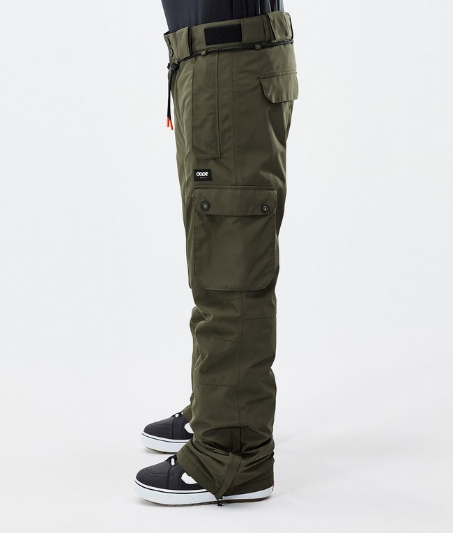 Men Dope Iconic Snowboard Pants Olive / Green | BCMPKAN-34