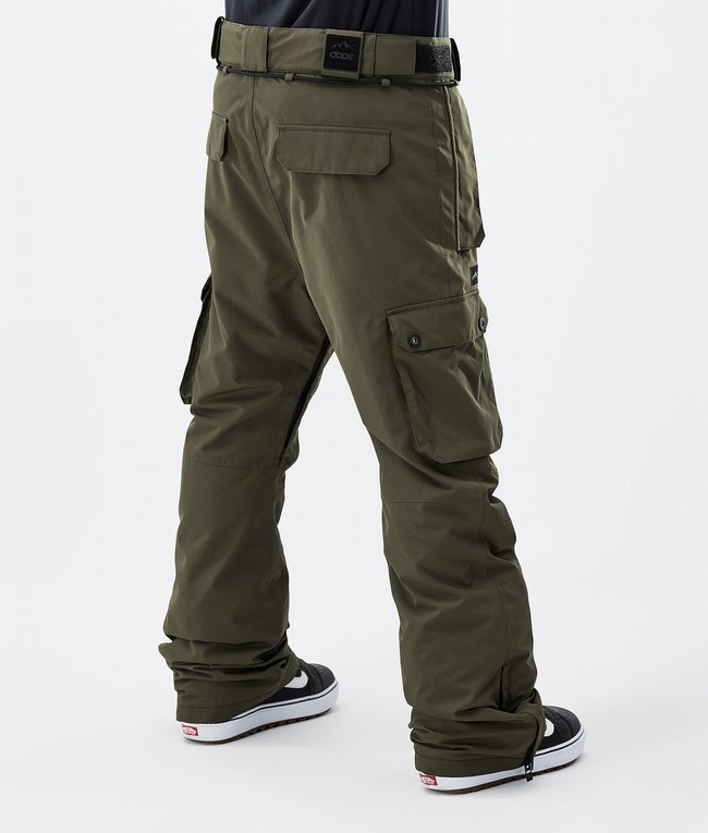 Men Dope Iconic Snowboard Pants Olive / Green | BCMPKAN-34