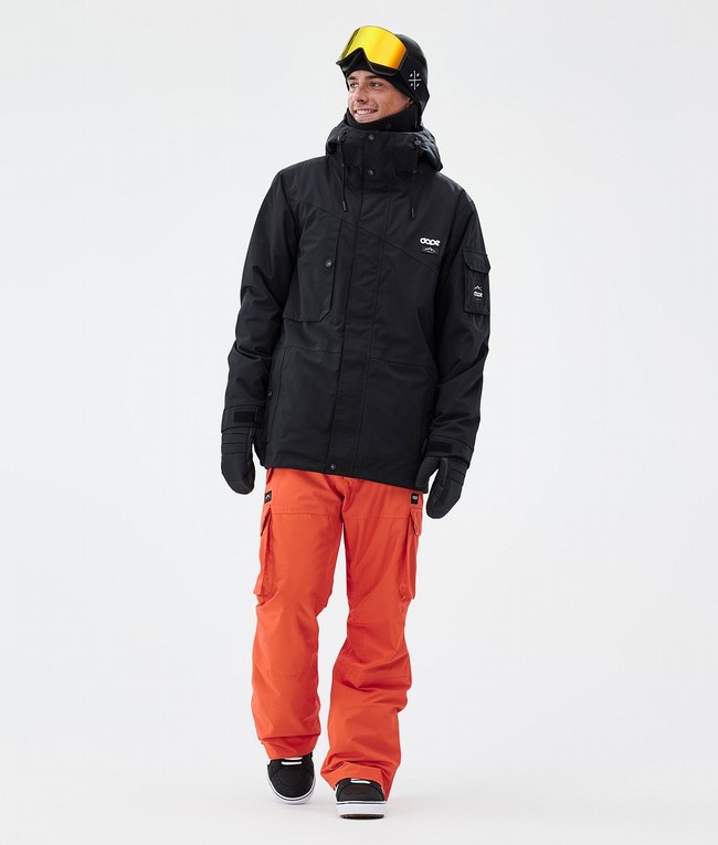 Men Dope Iconic Snowboard Pants Orange | AJLPDUI-05